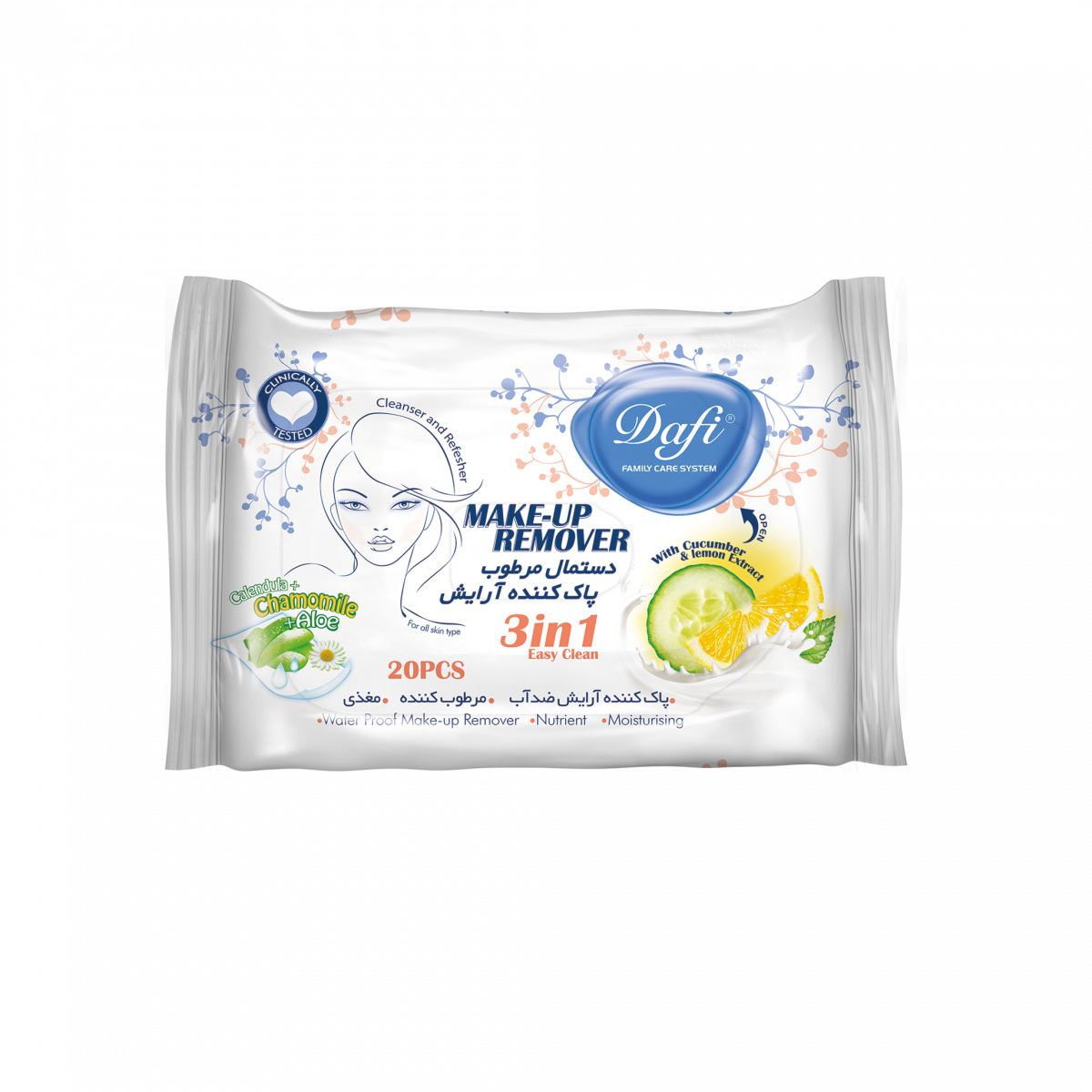 Dafi Makeup Remover Wet Wipes